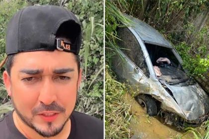 Cantor do Forró Saborear sobre acidente de carro em Teresina