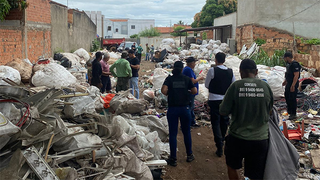 Ferro Velho em Picos recebia fios do cobre