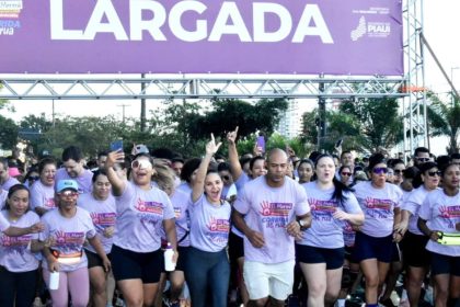 Corrida Contra o Feminicídio reúne mais de 5 mil pessoas em Teresina. Foto: Reprodução